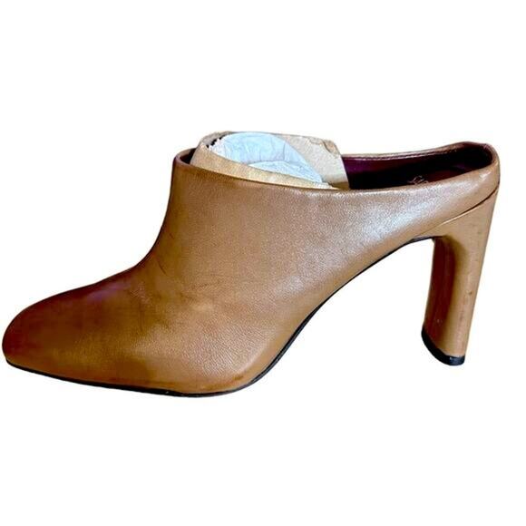 NEW Franco Sarto Women's Slide Mules Brown Leather Size 11M Casual Flats - Picture 3 of 9